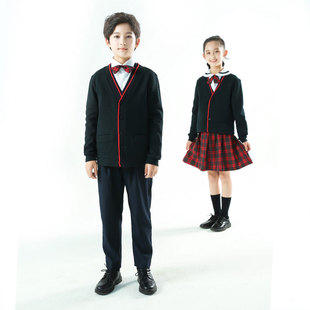 深圳市校服小学生秋冬装礼服毛衣松紧西裤男童女生儿童春季合唱服