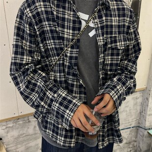 穿不腻的格纹衬衣/Temporary Exile临时流放春秋百搭休闲格子衬衫