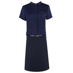 短袖 高端职业套装 气质女神范面试商务正装 套裙时尚 OL工作服 女夏季