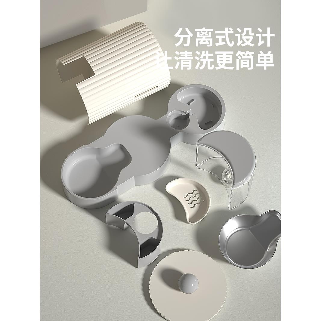 霍曼宠物猫咪自动喂食器猫粮饮水投食机猫碗食盆水碗饭碗狗碗喝水