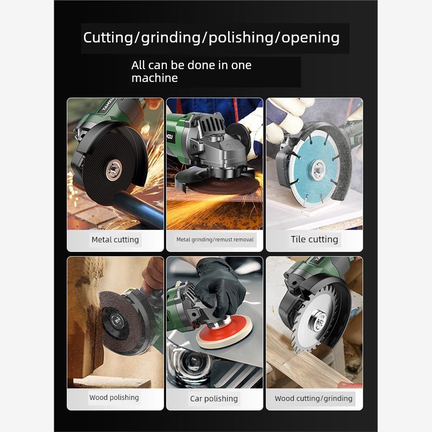 德国进口技术无刷角磨床铜芯电机防护网罩持久切割不燃机木金属瓦