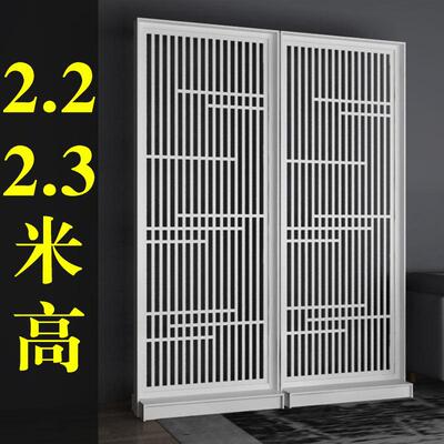 进门玄关柜隔断到顶双面转角镂空隔断客厅卧房新中式简约现代简约