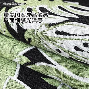 不规则异形沙发垫2024新款 盖布固定防滑直排坐垫子 四季 通用一片式