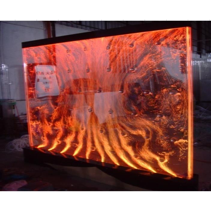 高档压克力水族屏风水幕墙 水舞飞舞气泡墙隔断水帘流水墙