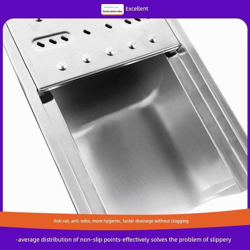 304不锈钢排水沟u型槽厨房排水沟成品地板槽水槽车间阳台庭院开槽,基础建材,排水沟槽/盖板,淘宝优惠券,粉丝福利购,淘宝优惠卷