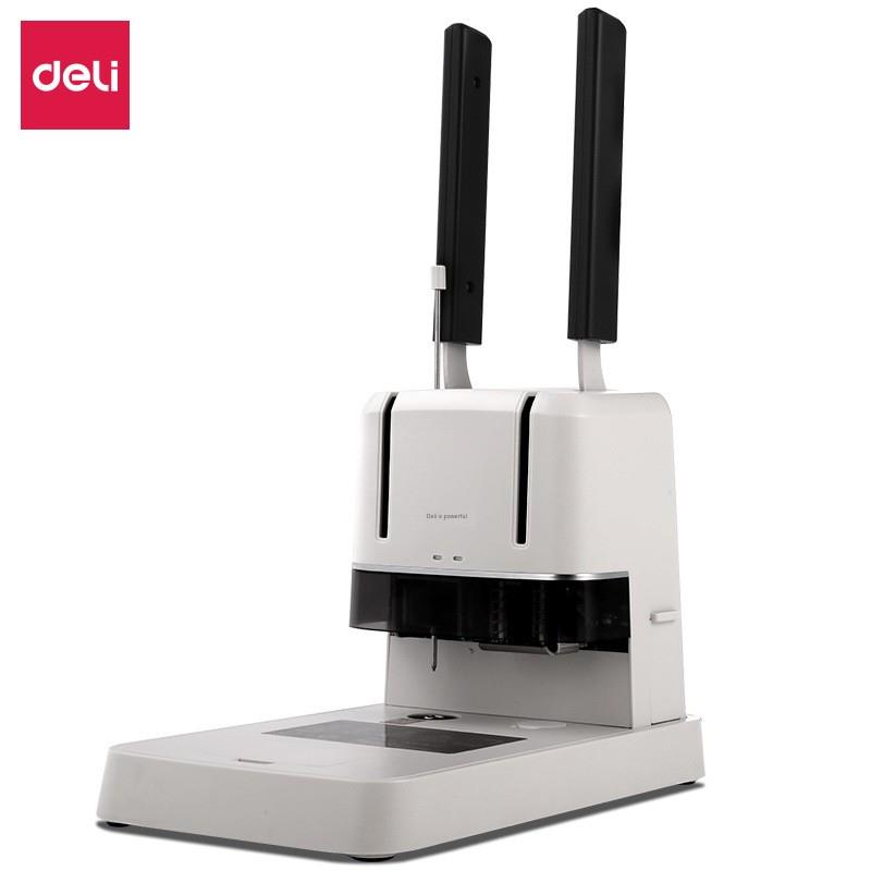 德利3876A装订机财务凭证电算化文件热熔铆接管装订冲孔机手册