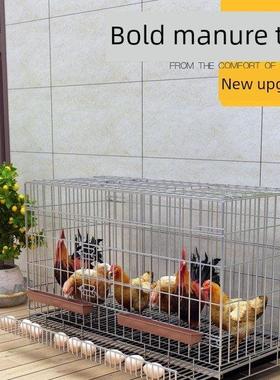 家用鸡笼子大号养鸡笼特大号自动清粪折叠鸡舍铁丝网鸭鹅笼养殖笼