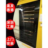 香港铁门304不锈钢闸门半趟大小细趟掩黑彩钢指纹电智能防盗家用