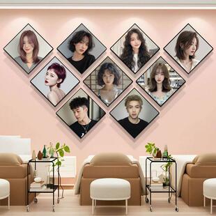 理发店发廊男女发型图片美发造型发型设计海报挂图挂画壁画装饰画