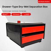 大型鱼缸干湿分离箱底部过滤器抽屉式 雨水过滤箱滴流过滤防溢流家