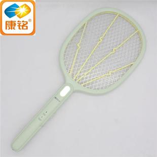 家用强力LED灯可拆换电池灭蚊驱蚊苍蝇3873 康铭3873A电蚊拍充电式