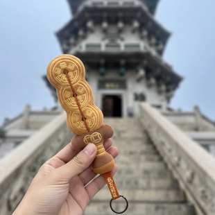 偷闲星球原创铜钱剑毛绒恶搞挂件可爱创意办公室玩具送女友玩偶