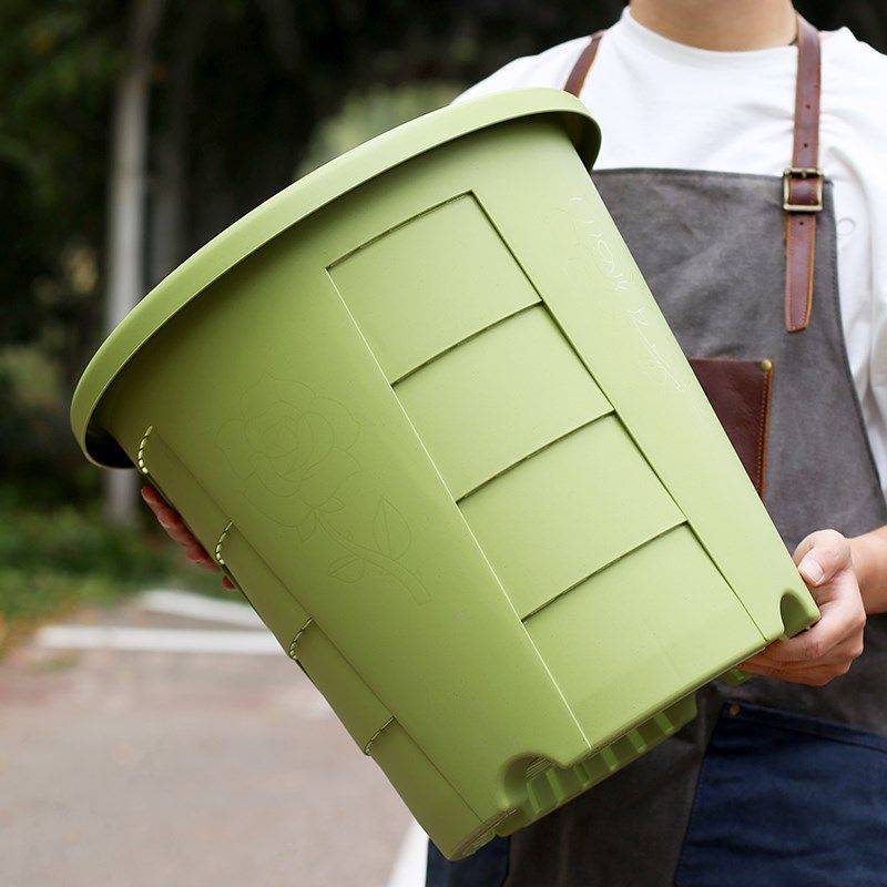 第三代青山盆家用超大特大号月季透气塑料花盆户外加厚耐用加仑盆