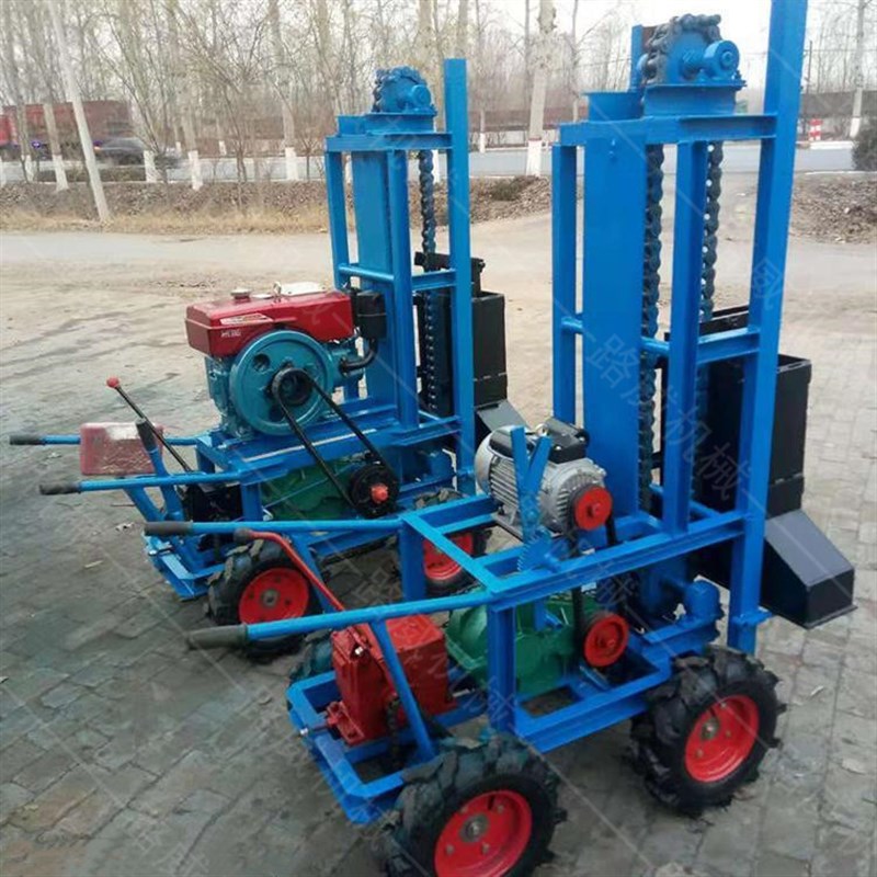 柴油蛙式地基打夯机小型电动夯土机砸夯机工程建筑用夯实机夯土机