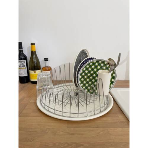 ins风304不锈钢沥水架碗架子圆盘厨房碗碟收纳架意大利Alessi同款