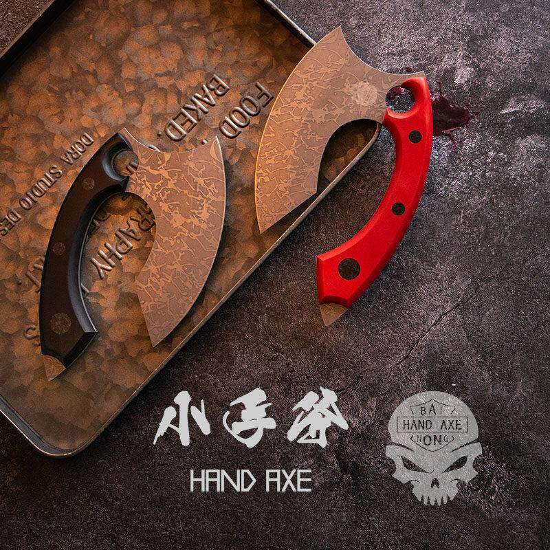 百浓厨用分割刀削皮切削刀不锈钢手斧一体小斧子户外菜刀斩骨斧