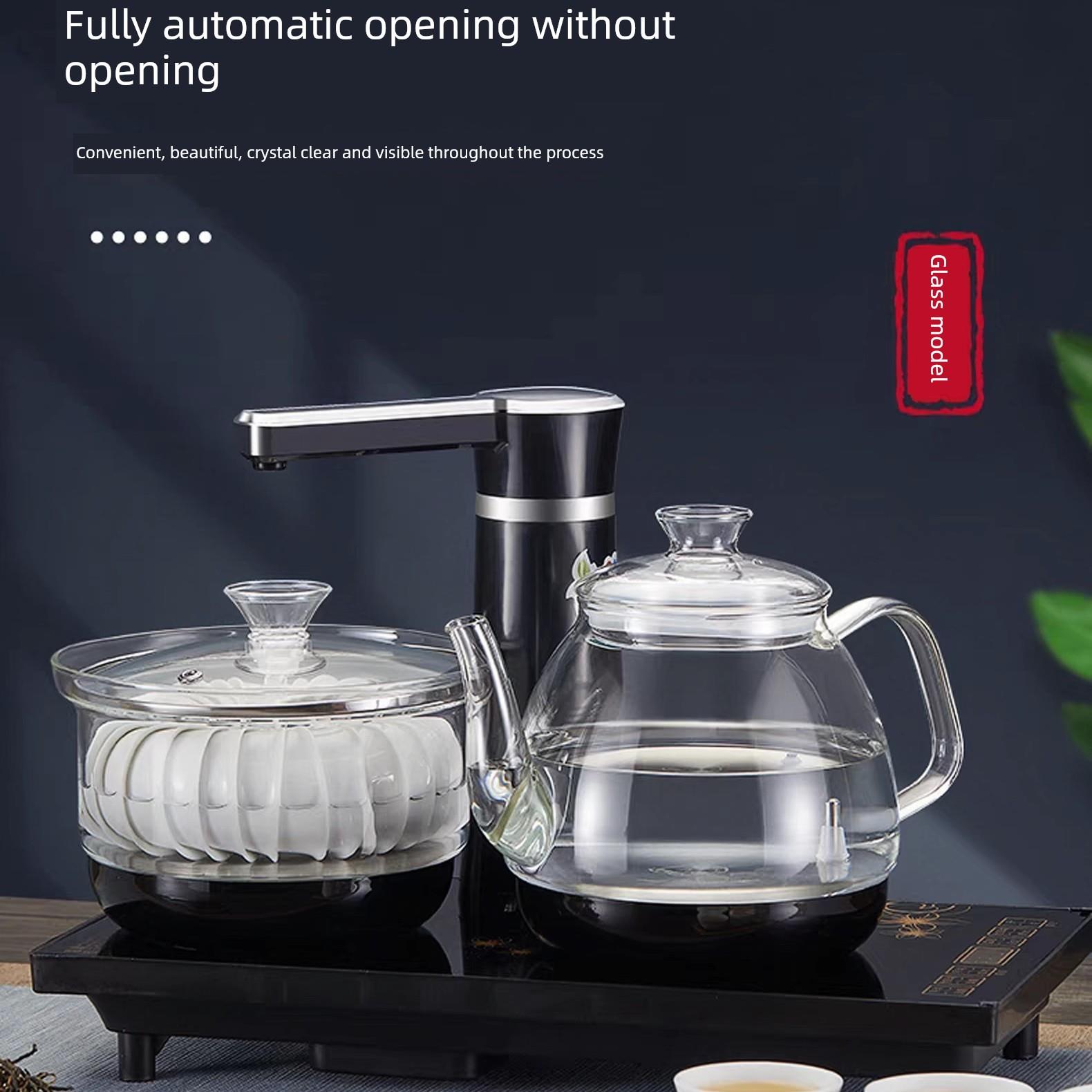 全自动底部上水电热烧水壶茶台一体泡茶具专用煮嵌入式茶桌器茶几