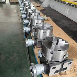 铣床分度头回转工作台三爪卡盘分度盘旋转立卧两用手动简易