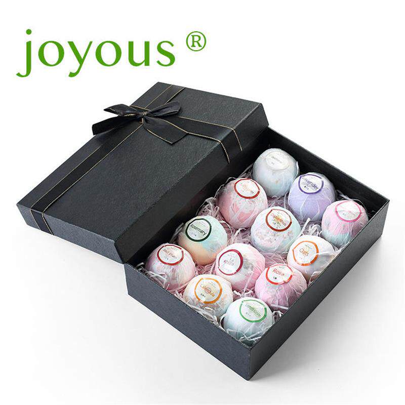 joyous花瓣系列套装礼盒 速卖bath bomb沐浴泡澡球气泡弹爆炸爆款