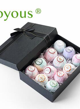 joyous花瓣系列套装礼盒 速卖bath bomb沐浴泡澡球气泡弹爆炸爆款