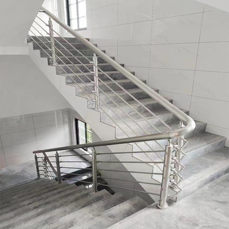 不锈钢楼梯扶手自装室内家用阳台护栏栏杆现代简约穿拉丝扶手围栏