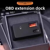 B10车载充电器OBD转接头快充数据线拓展坞改装 适用零跑C16 C10 饰