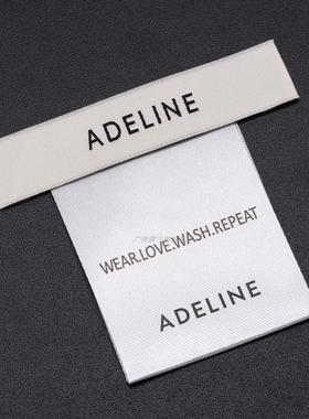 ADELINE韩版领标现货 服装商标衣服布标签主唛洗水标侧唛定制织唛
