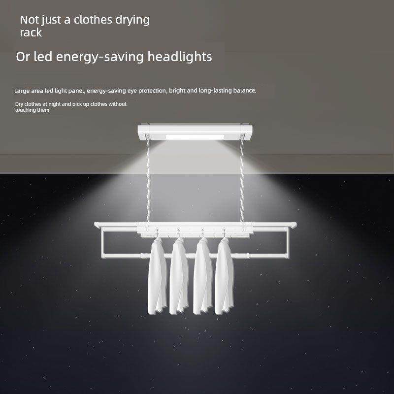 电动晾衣架小尺寸户型遥控升降阳台自动迷你智能小型横向侧装1米m