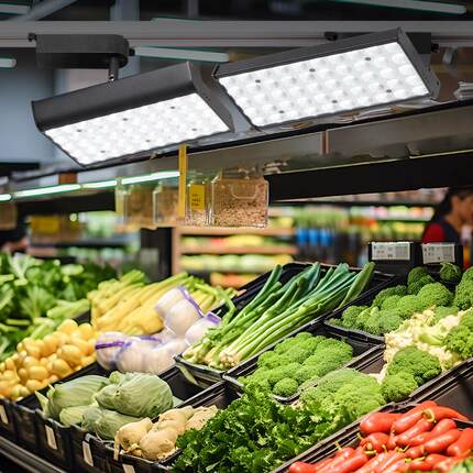 新国标市场聚光灯鲜食灯Led猪肉鲜肉专用灯果蔬白光熟食鲜食灯