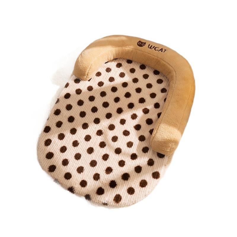 猫窝U型靠枕沙发可拆洗狗窝冬季保暖睡垫宠物窝中小型犬猫咪睡床