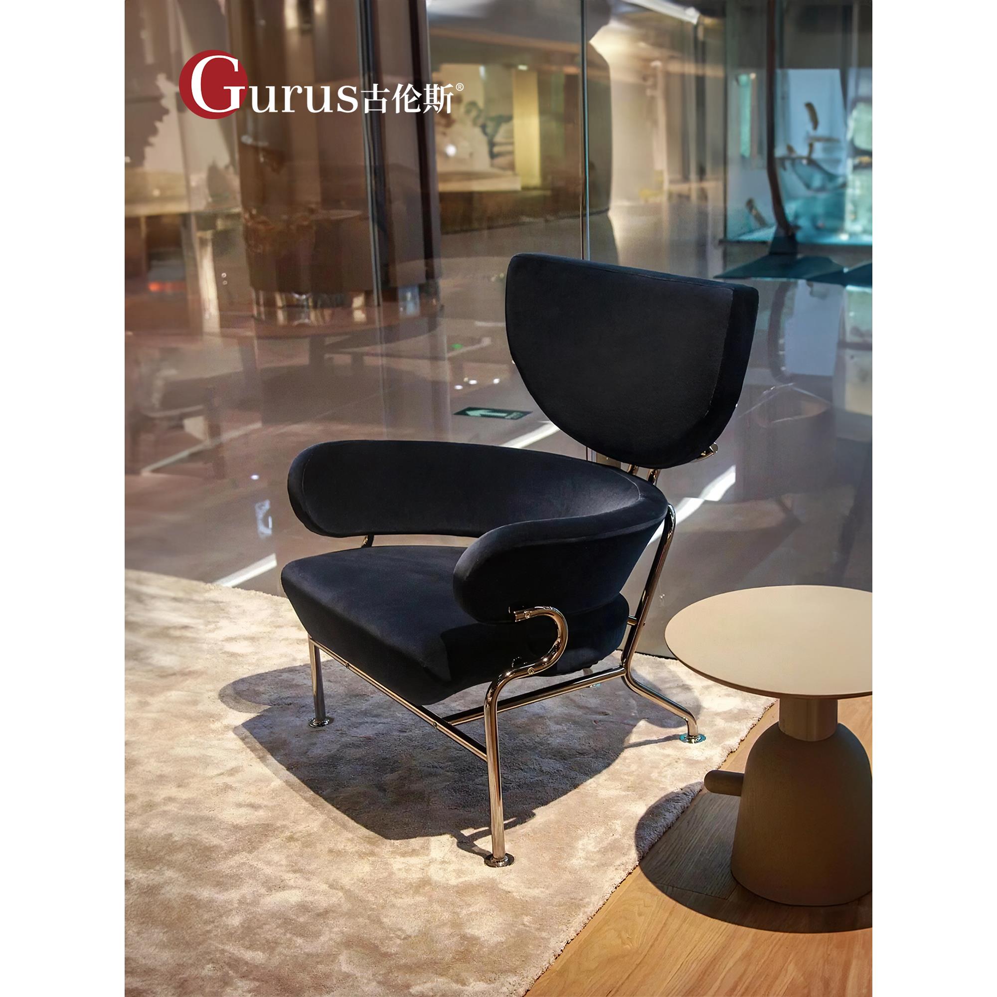 Cassina设计师款Tre Pezzi三片椅客厅书房椅轻奢单人扶手休闲椅子