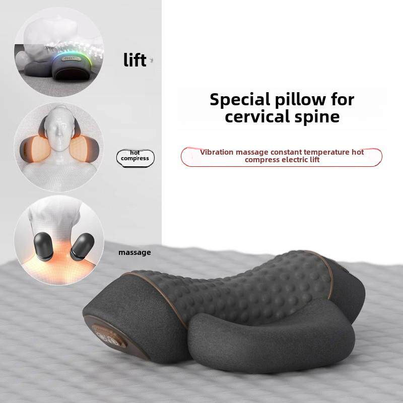 颈椎保护专用枕，按摩脊柱，助眠器，睡眠按摩器，热敷，理疗，防