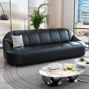 北欧轻奢办公沙发简约现代服装美发理发店美容院休息区商务接待办