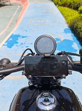 适用春风450CL-C摩托车中置仪表减震手机支架可旋转导航架防震