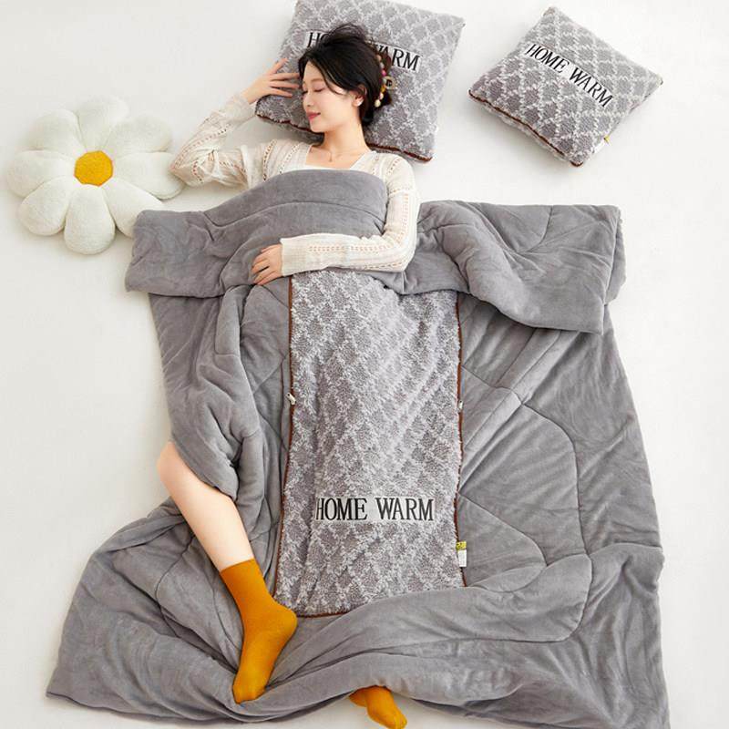 加厚抱枕被子两用办公室毛毯靠垫枕头午休车载二合一折叠高档汽车,居家布艺,抱枕被,淘宝优惠券,粉丝福利购,淘宝优惠卷