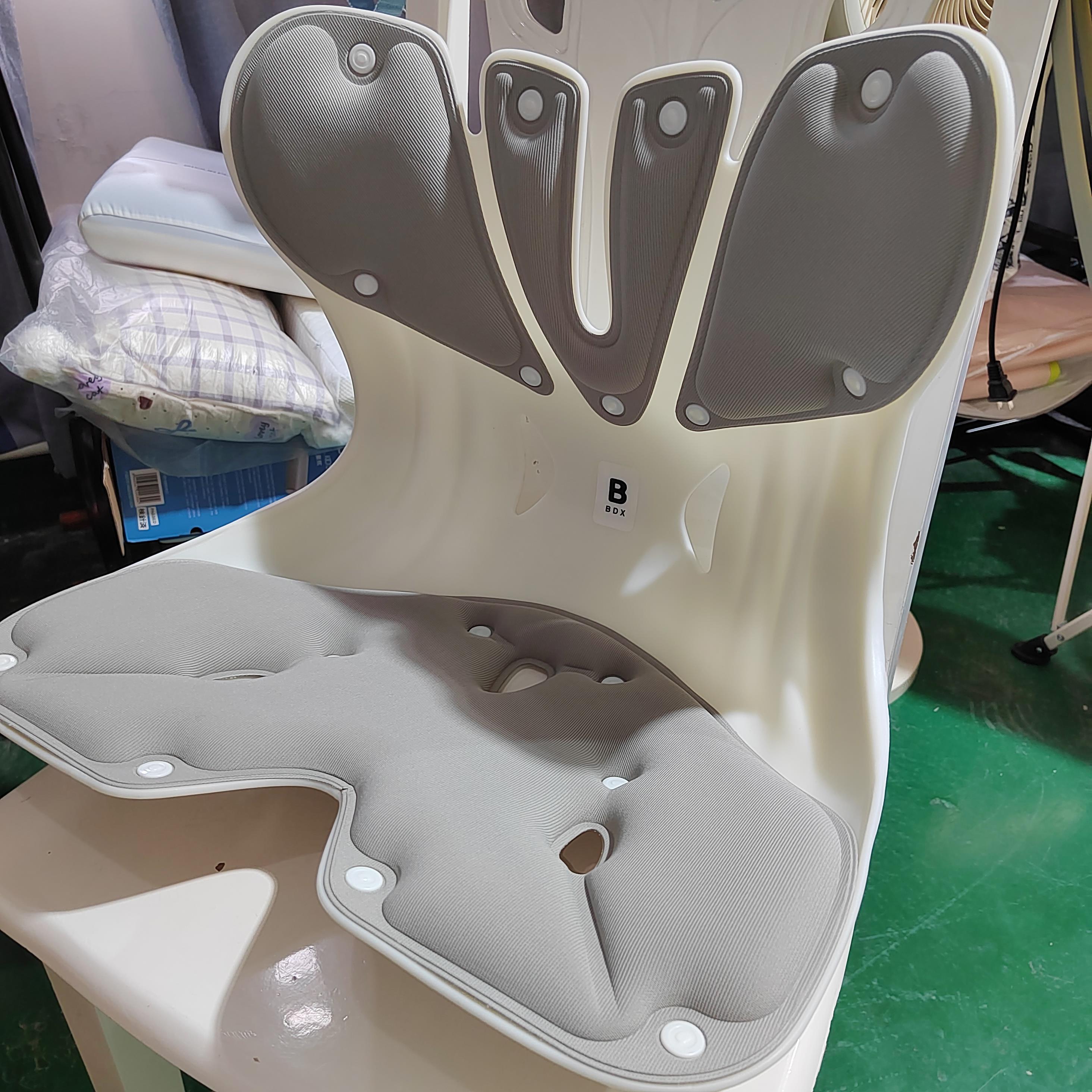 BDX大号加厚护腰坐垫椅护腰久坐神器人体工学护腰一体座椅靠灰色