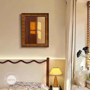 光影法式中古风卧室装饰画复古艺术高级感客厅挂画温馨治愈系墙画