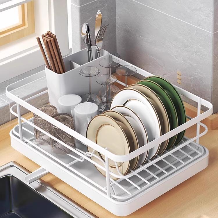 厨房置物架碗碟收纳架单层滤水碗架台面晾碗架碗筷盘子沥水架神器