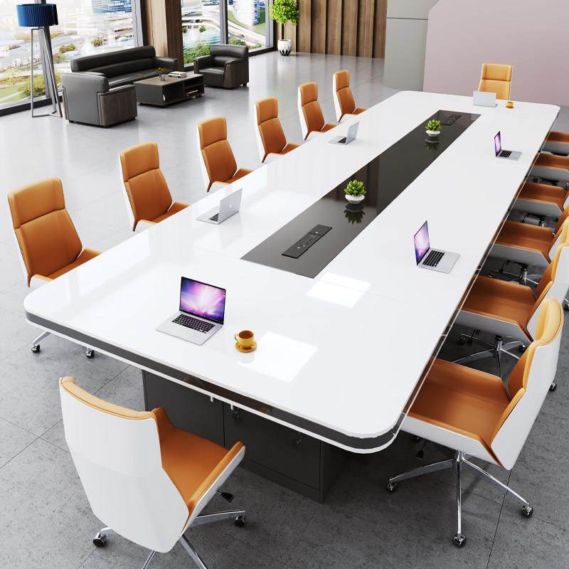 会议桌长桌办公桌会议室培训桌椅组合简约现代长条桌子大型洽谈桌,商业/办公家具,会议桌,淘宝优惠券,粉丝福利购,淘宝优惠卷