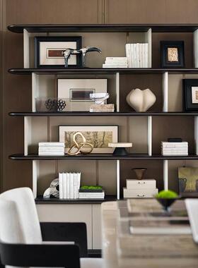 样板房售楼部客厅装饰柜软装摆件书柜书架装饰书仿真书装饰画组合