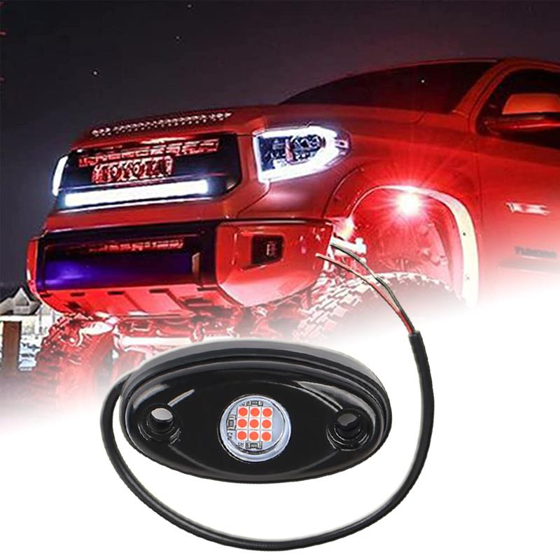 新款汽车改装LED中网小黄灯轮毂底盘气氛灯牧马人越野改装车底灯