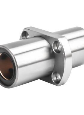 外钢内铜加长中间切边法兰石墨铜套直线轴承LMHC16 20 25 30 40LU