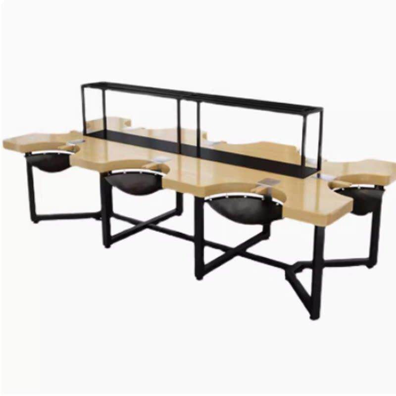 定制首饰加工桌金工桌打金桌实木手工桌打金台银饰操作台6人8人位