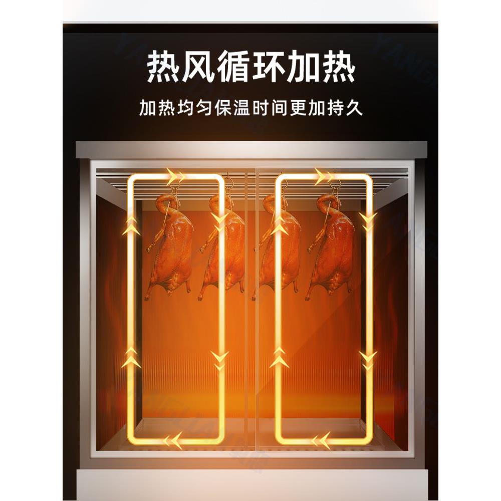 烤鸭烤蜡保温柜恒温保温箱加热柜台式香脆五花肉保温陈列柜热风