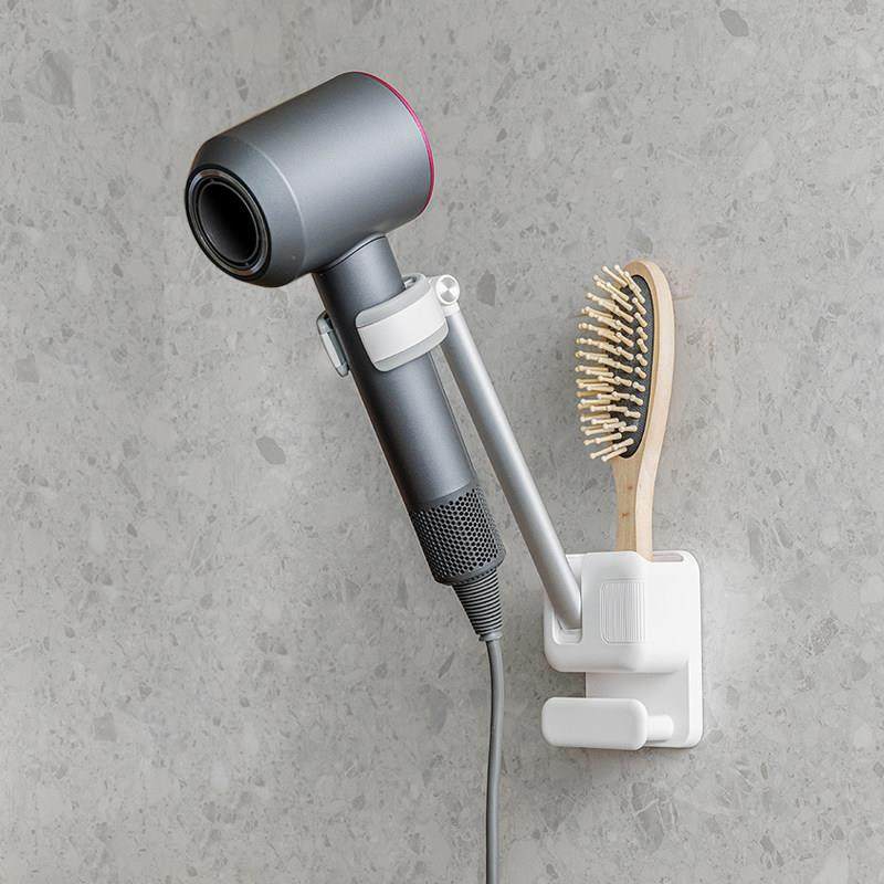 铝合金懒人吹风机支架浴室卫生间免打孔旋转免手拿风筒收纳置物架,家庭/个人清洁工具,吹风机置物架,淘宝优惠券,粉丝福利购,淘宝优惠卷