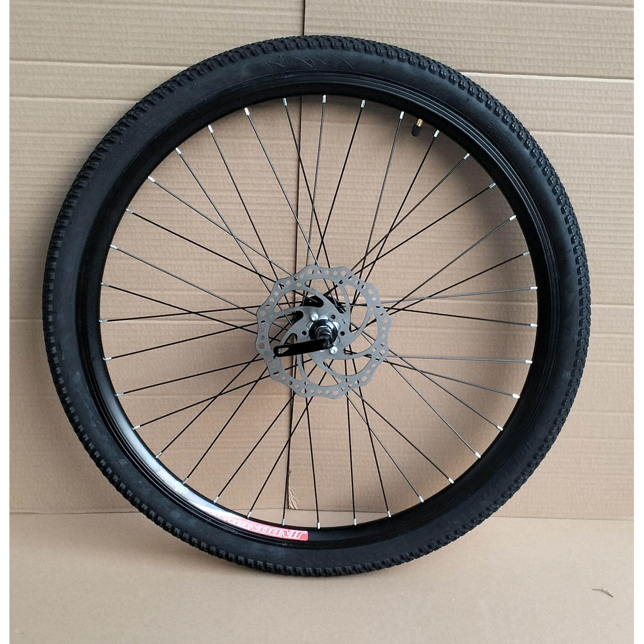 24寸26寸快拆轮组山地车专用前后铝合金变速碟刹v刹卡式车圈车轮