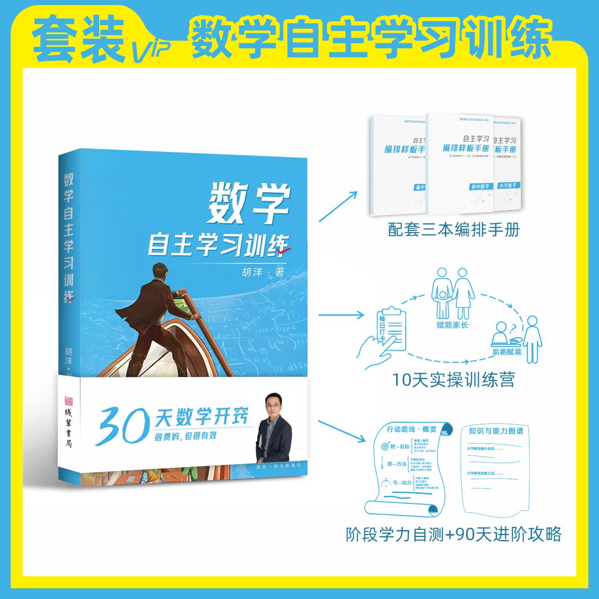 小初高数学自主学习落地实操VIP套装：三位一体解决方案提升孩子数学思维