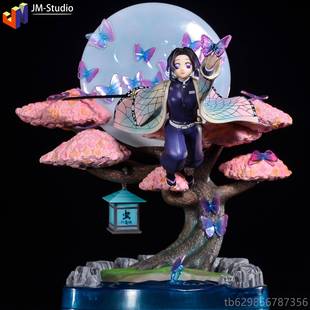 高档鬼灭之刃GK逸魔方灶门豆子炭治郎蝴蝶忍妻善手办模型摆件我祢