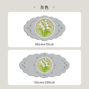 正品 饰长方台布轻刺绣椭圆餐 式 氛围感形桌奢布布艺茶几布客厅法装