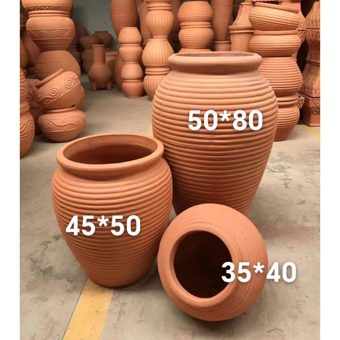 陶陶罐罐新品厂家直销大尺寸红陶花盆民宿别墅种花盆景观园艺陶罐